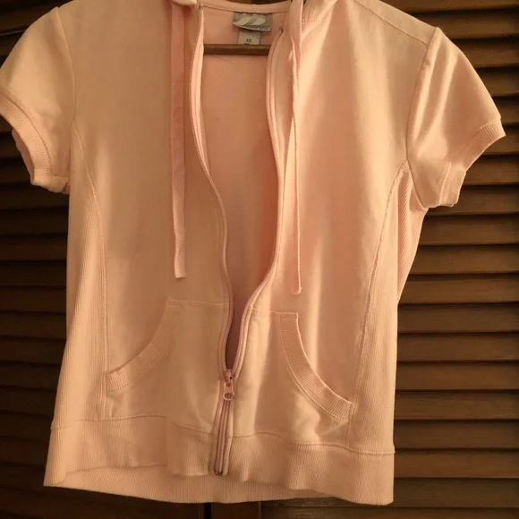 Baby barbie pink short sleeve hoodie y2k XS/S - Picture 4 of 5